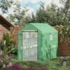 Outsunny 2-Tier Shelf Greenhouse With Door, Windows, PE Cover, Steel Frame For Outdoor Garden Plant & Plant Use, 84.25" X 56.25" X 76.75", Green 1 Outsunny 2-Tier Shelf Greenhouse With Door, Windows, PE Cover, Steel Frame For Outdoor Garden Plant & Plant Use, 84.25" X 56.25" X 76.75", Green -Outsunny GUEST 81e54707 36df 4d88 8730 ad1d9b8a1ed2