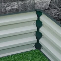 Outsunny 4' X 4' X 1' Galvanized Raised Garden Bed, Planter Raised Bed With Steel Frame For Vegetables, Flowers, Plants And Herbs 12 Outsunny 4' X 4' X 1' Galvanized Raised Garden Bed, Planter Raised Bed With Steel Frame For Vegetables, Flowers, Plants And Herbs -Outsunny GUEST 87f25f35 7b58 418c 8afe d9585d5b2f24