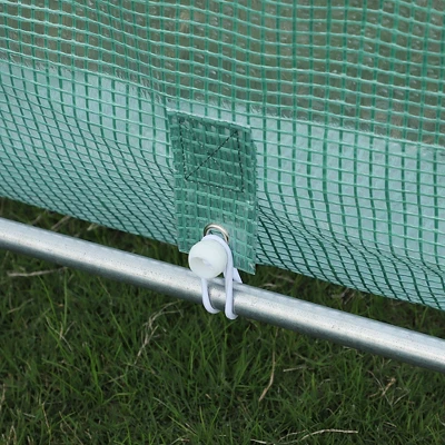 Outsunny 20' X 10' X 7' Walk-In Tunnel Greenhouse Garden Warm House Large Hot House Kit With 8 Roll-up Windows & Roll Up Door, Steel Frame 7 Outsunny 20' X 10' X 7' Walk-In Tunnel Greenhouse Garden Warm House Large Hot House Kit With 8 Roll-up Windows & Roll Up Door, Steel Frame - Image 5