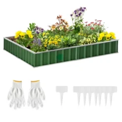 Outsunny 8.5x3ft Metal Raised Garden Bed, DIY Large Steel Planter Box, No Bottom W/ A Pairs Of Glove For Backyard, Patio To Grow Vegetables, Herbs, And Flowers 15 Outsunny 8.5x3ft Metal Raised Garden Bed, DIY Large Steel Planter Box, No Bottom W/ A Pairs Of Glove For Backyard, Patio To Grow Vegetables, Herbs, And Flowers -Outsunny GUEST 8c9f1826 ef8f 4f12 8ba8 860b3b4a4d39