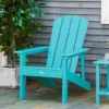 Outsunny Plastic Adirondack Chair, Outdoor Fire Pit Seating HDPE Lounger Chair With High Back And Wide Seat For Patio, Backyard, Garden -Outsunny GUEST 92b0cb41 3026 42e3 b723 b2093492658f