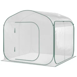 Outsunny 7' X 7' X 6' Portable Walk-in Greenhouse, Pop-up Setup, Outdoor Garden Canopy Hot House, Zipper Door 16 Outsunny 7' X 7' X 6' Portable Walk-in Greenhouse, Pop-up Setup, Outdoor Garden Canopy Hot House, Zipper Door -Outsunny GUEST 93c96221 fb7d 4f4f ac03 671eb08d6082