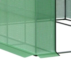 Outsunny Walk-in Greenhouse For Outdoors With Roll-up Zipper Door, 18 Shelves, PE Cover, Heavy Duty Humidity Seal, 95.25" X 70.75" X 82.75" -Outsunny GUEST 93ef5539 cf04 42b0 a01c bf9e6fec3bf5