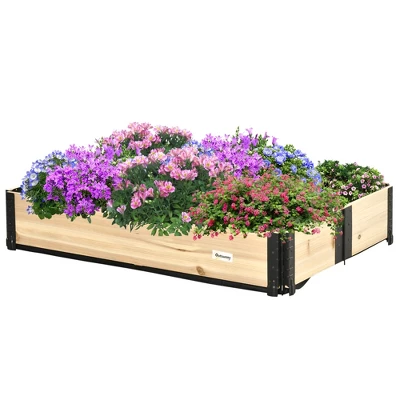 Outsunny 47'' X 31'' Raised Garden Bed, Foldable Raised Garden Box For Backyard, Patio To Grow Vegetables, Herbs, And Flowers 5 Outsunny 47'' X 31'' Raised Garden Bed, Foldable Raised Garden Box For Backyard, Patio To Grow Vegetables, Herbs, And Flowers - Image 3