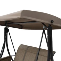 Outsunny 3 Person Patio Swing Porch Swing Outdoor Swing Chair With High Back Design, Side Pouches And Adjustable Canopy, Brown 15 Outsunny 3 Person Patio Swing Porch Swing Outdoor Swing Chair With High Back Design, Side Pouches And Adjustable Canopy, Brown -Outsunny GUEST 9528dfb5 8765 4fb7 a28d 038eaf748449