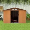 Outsunny Metal Storage Shed Garden Tool House With Double Sliding Doors, 4 Air Vents For Backyard, Patio 1 Outsunny Metal Storage Shed Garden Tool House With Double Sliding Doors, 4 Air Vents For Backyard, Patio -Outsunny GUEST 96c6af0d bda4 4a1e a770 853031191ad4