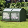 Outsunny 8' X 4' X 4' Portable Pop Up Greenhouse, Garden Canopy Hot House, 4 Zipper Doors For Growing Tropical Plants, Flowers, Herbs, -Outsunny GUEST 983d4962 d48a 437f bcef 4d9efab0b709