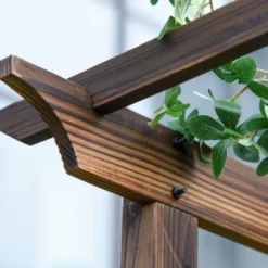 Outsunny 7' Wood Steel Outdoor Garden Arched Trellis Arbor With Natural Fir Wood & Side Panel For Climbing Vine 12 Outsunny 7' Wood Steel Outdoor Garden Arched Trellis Arbor With Natural Fir Wood & Side Panel For Climbing Vine -Outsunny GUEST 992196c2 e099 4416 81a3 67e354957c93