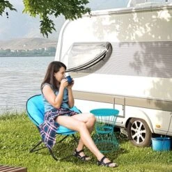 Outsunny 8 Outsunny 16" Steel Patio End Table, Side Table With Hourglass Design, Accent Table For Outdoor And Indoor Use