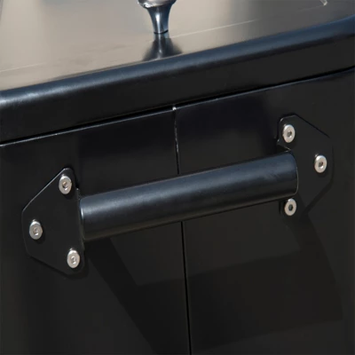 Outsunny 80 QT Rolling Cooling Bins Ice Chest On Wheels Outdoor Stand Up Drink Cooler Cart For Party 6 Outsunny 80 QT Rolling Cooling Bins Ice Chest On Wheels Outdoor Stand Up Drink Cooler Cart For Party - Image 4