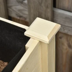 Outsunny 47" X 21" Raised Garden Bed, Elevated Wooden Planter Box W/ Lockable Wheels, Storage Shelf, And Bed Liner For Backyard, Patio 14 Outsunny 47" X 21" Raised Garden Bed, Elevated Wooden Planter Box W/ Lockable Wheels, Storage Shelf, And Bed Liner For Backyard, Patio -Outsunny GUEST 9d78ed48 7f9e 4a79 820e dc749fa5b9f2