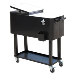 Outsunny 80 QT Rolling Cooling Bins Ice Chest On Wheels Outdoor Stand Up Drink Cooler Cart For Party 13 Outsunny 80 QT Rolling Cooling Bins Ice Chest On Wheels Outdoor Stand Up Drink Cooler Cart For Party -Outsunny GUEST 9d8bb816 f5e3 42d7 a662 60fa940fb333