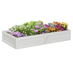 Outsunny 48" X 24" X 8" Raised Garden Bed Kit, Raised Planter Box Above Ground Graden For Flowers/Herb/Vegetables Outdoor Backyard With Easy Assembly 14 Outsunny 48" X 24" X 8" Raised Garden Bed Kit, Raised Planter Box Above Ground Graden For Flowers/Herb/Vegetables Outdoor Backyard With Easy Assembly -Outsunny GUEST 9f233c23 9bf3 43be 9064 077b77bb72c0