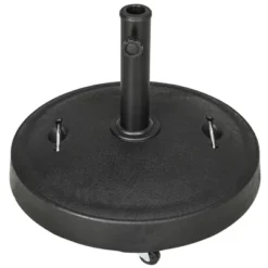Outsunny 52lbs Resin Patio Umbrella Base With Wheels And Retractable Handles, 20.75" Outdoor Umbrella Stand Holder For Poles 1.5" - 1.9" Dia, Black 9 Outsunny 52lbs Resin Patio Umbrella Base With Wheels And Retractable Handles, 20.75" Outdoor Umbrella Stand Holder For Poles 1.5" - 1.9" Dia, Black -Outsunny GUEST a4aa72e4 a5fb 4e1e bf38 957ab4dda36b
