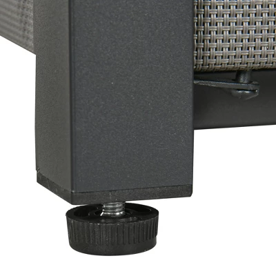 Outsunny 31.5" Gas Fire Pit Table With Glass Rocks, Glass Wind Guard, Waterproof Cover, 50,000 BTU Fire Table, Brown 7 Outsunny 31.5" Gas Fire Pit Table With Glass Rocks, Glass Wind Guard, Waterproof Cover, 50,000 BTU Fire Table, Brown - Image 5