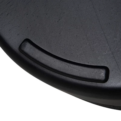 Outsunny Fillable Patio Umbrella Base Stand, Round Plastic Umbrella Holder For Outdoor, Patio, Garden, Deck And Beach, Fit Dia 38mm Pole, Black 7 Outsunny Fillable Patio Umbrella Base Stand, Round Plastic Umbrella Holder For Outdoor, Patio, Garden, Deck And Beach, Fit Dia 38mm Pole, Black - Image 5