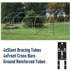 Outsunny 20' X 10' X 7' Walk-In Tunnel Greenhouse Garden Warm House Large Hot House Kit With 8 Roll-up Windows & Roll Up Door, Steel Frame 17 Outsunny 20' X 10' X 7' Walk-In Tunnel Greenhouse Garden Warm House Large Hot House Kit With 8 Roll-up Windows & Roll Up Door, Steel Frame -Outsunny GUEST af461edb de98 405c ba68 e0963a52cc49