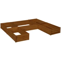 Outsunny 7.5x7.5ft Pack Of 5 Raised Garden Bed, Large Wooden Planters For Outdoor Plants, Vegetables, Flowers, Herbs, Easy Assembly, Brown 8 Outsunny 7.5x7.5ft Pack Of 5 Raised Garden Bed, Large Wooden Planters For Outdoor Plants, Vegetables, Flowers, Herbs, Easy Assembly, Brown -Outsunny GUEST b0e6e650 b12d 455f ac4b 9a3de832fdc9