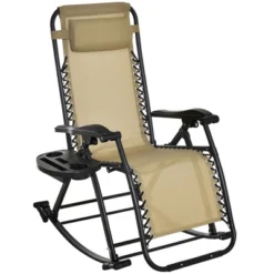 Outsunny Zero Gravity Reclining Rocking Chair, Lounge Rocker, Folding, Pillow, Side Tray, Cup And Phone Holder 20 Outsunny Zero Gravity Reclining Rocking Chair, Lounge Rocker, Folding, Pillow, Side Tray, Cup And Phone Holder -Outsunny GUEST b4cb73f6 42d2 4eda 907f ae4818567445