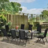 Outsunny 9-Piece Patio Dining Set For 8, Expandable Outdoor Table, Folding And Reclining Padded High Back Chairs, Aluminum Frames, Mesh Seats, Black 1 Outsunny 9-Piece Patio Dining Set For 8, Expandable Outdoor Table, Folding And Reclining Padded High Back Chairs, Aluminum Frames, Mesh Seats, Black -Outsunny GUEST b560a7c3 8af0 4b95 806b 45645fe1389a