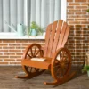 Outsunny Adirondack Rocking Chair With Slatted Design And Oversize Back For Porch, Poolside, Or Garden Lounging, Teak 2 Outsunny Adirondack Rocking Chair With Slatted Design And Oversize Back For Porch, Poolside, Or Garden Lounging, Teak -Outsunny GUEST b8269e65 2e6c 4fbc a260 3b6a3f6b7b6b