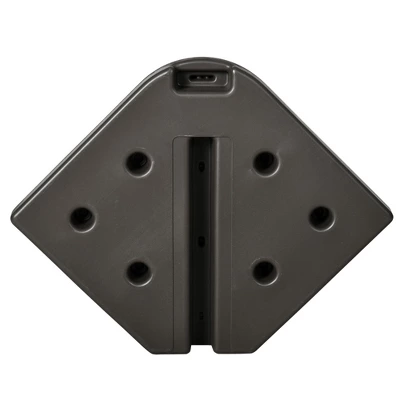 Outsunny 4-Piece 175lb Cantilever Patio Umbrella Base Weights For Offset Hanging Umbrella, HDPE Umbrella Weights For Cross Base Stand, Brown 7 Outsunny 4-Piece 175lb Cantilever Patio Umbrella Base Weights For Offset Hanging Umbrella, HDPE Umbrella Weights For Cross Base Stand, Brown - Image 5