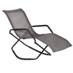 Outsunny Garden Rocking Sun Lounger Outdoor Zero-gravity Folding Reclining Rocker Lounge Chair For Sunbathing -Outsunny GUEST c13ae5e8 47b8 4de3 9809 6b9645c18991