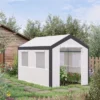 Outsunny Outdoor Walk-In Tunnel Greenhouse Garden Warm Hot House With Roll Up Windows, Zippered Door, & Weather Cover 2 Outsunny Outdoor Walk-In Tunnel Greenhouse Garden Warm Hot House With Roll Up Windows, Zippered Door, & Weather Cover -Outsunny GUEST c2c5a67c 8482 4c5c adba 752f1d069141