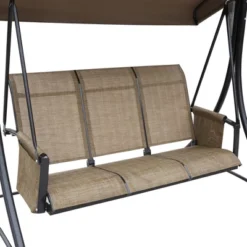 Outsunny 3 Person Patio Swing Porch Swing Outdoor Swing Chair With High Back Design, Side Pouches And Adjustable Canopy, Brown 12 Outsunny 3 Person Patio Swing Porch Swing Outdoor Swing Chair With High Back Design, Side Pouches And Adjustable Canopy, Brown -Outsunny GUEST c37fbc75 78a5 4207 8dfe 1fd91f4956b2