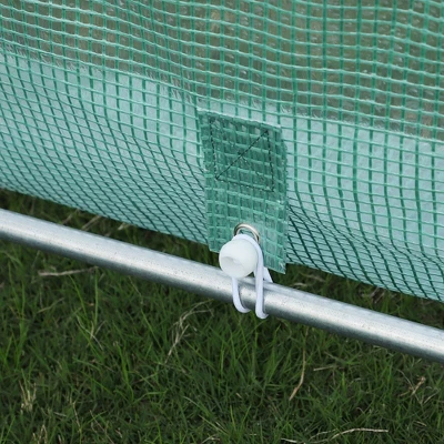 Outsunny 20' X 10' X 7' Tunnel Greenhouse Large Walk-In Warm House Deluxe High GardenHot House With 8 Roll Up Windows & Roll Up Door, Steel Frame 7 Outsunny 20' X 10' X 7' Tunnel Greenhouse Large Walk-In Warm House Deluxe High GardenHot House With 8 Roll Up Windows & Roll Up Door, Steel Frame - Image 5