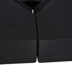 Outsunny 4-Piece Outdoor Patio Offset Umbrella Base Stand Weight Holder W/ Cross Base For Powerful Support, 158lbs Sand Or 132lbs Water Filled, Black -Outsunny GUEST c9c4b5fe 5053 4d7b 9ac3 ce9ed5a8550c