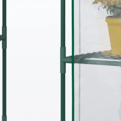 Outsunny 56" X 29" X 77" Mini Greenhouse, Walk-in Greenhouse, Garden Hot House With 4 Shelves, Roll-Up Door And Weatherized Cover, Deep Green -Outsunny GUEST cbf7e9ce c137 4635 9702 7c7da18a72e4