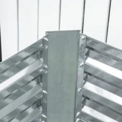 Outsunny Raised Garden Bed, Galvanized Elevated Planter Box With 2 Trellis Tomato Cages, Reinforcing Rods, 4' X 3' X 2', Silver -Outsunny GUEST cdff9113 4946 4403 906f 6f71fac33ce0