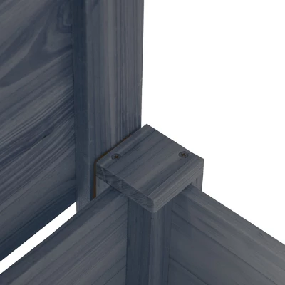 Outsunny Set Of 3 Raised Garden Beds, Self-Draining Elevated Wood Planter Boxes With Legs & Liner To Grow Vegetables, Herbs, And Flowers, Gray 6 Outsunny Set Of 3 Raised Garden Beds, Self-Draining Elevated Wood Planter Boxes With Legs & Liner To Grow Vegetables, Herbs, And Flowers, Gray - Image 4