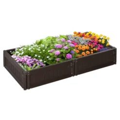 Outsunny 48" X 24" X 8" Raised Garden Bed Kit, Raised Planter Box Above Ground Graden For Flowers/Herb/Vegetables Outdoor Backyard With Easy Assembly 15 Outsunny 48" X 24" X 8" Raised Garden Bed Kit, Raised Planter Box Above Ground Graden For Flowers/Herb/Vegetables Outdoor Backyard With Easy Assembly -Outsunny GUEST dbec0df5 1ebf 459e 8630 55239a7f2186