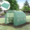 Outsunny 20' X 10' X 7' Greenhouse Replacement Walk-in PE Hot House Cover With 12 Windows Roll-Up & Zipper Door 2 Outsunny 20' X 10' X 7' Greenhouse Replacement Walk-in PE Hot House Cover With 12 Windows Roll-Up & Zipper Door -Outsunny GUEST de4a6876 d69c 4c62 8531 868c3f55ad00