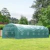 Outsunny 26' X 10' X 7' Walk-In Greenhouse Tunnel, Large Gardening Plant Hot House With 12 Windows And Zipper Doors For Backyard -Outsunny GUEST de6e872a e0e2 4e6a a289 a994c86a28d0