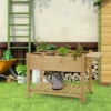 Outsunny 49" X 21" X 34" Raised Garden Bed W/ 8 Grow Grids, Outdoor Wood Plant Box Stand W/ Folding Side Table And Wheels, Natural 1 Outsunny 49" X 21" X 34" Raised Garden Bed W/ 8 Grow Grids, Outdoor Wood Plant Box Stand W/ Folding Side Table And Wheels, Natural -Outsunny GUEST e2b992f3 a2a8 4f41 986c e444b86ffdaa