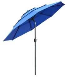 Outsunny 9FT 3 Tiers Patio Umbrella Outdoor Market Umbrella With Crank, Push Button Tilt For Deck, Backyard And Lawn 20 Outsunny 9FT 3 Tiers Patio Umbrella Outdoor Market Umbrella With Crank, Push Button Tilt For Deck, Backyard And Lawn -Outsunny GUEST e7d8e5b8 6a28 4181 9ca9 3d6a5c59e40b