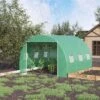 Outsunny Walk-in Tunnel Greenhouse With High-Quality Transparent PE Cover, Zipper Doors, & Windows Green 2 Outsunny Walk-in Tunnel Greenhouse With High-Quality Transparent PE Cover, Zipper Doors, & Windows Green -Outsunny GUEST ea58939f e503 4086 a868 c19bbd94dc49