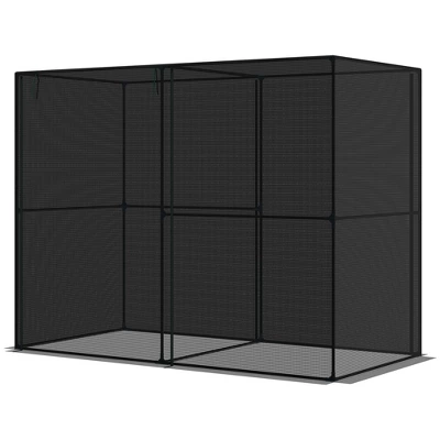 Outsunny 4' X 8' Walk-in Greenhouse With High-Quality HDPE Cover & 2 Zippered Doors For Plants/Herbs 5 Outsunny 4' X 8' Walk-in Greenhouse With High-Quality HDPE Cover & 2 Zippered Doors For Plants/Herbs - Image 3