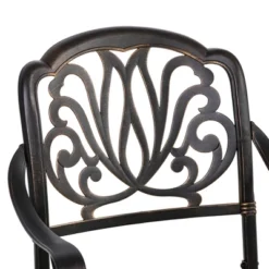 Outsunny Outdoor Furniture Cast Aluminum Dining Set For 4, Round Patio Table And Chairs W/ Umbrella Hole, Stackable Design, Adjustable Feet, Bronze 8 Outsunny Outdoor Furniture Cast Aluminum Dining Set For 4, Round Patio Table And Chairs W/ Umbrella Hole, Stackable Design, Adjustable Feet, Bronze -Outsunny GUEST efb850ce 9156 495d 8f21 6aba9f26b999