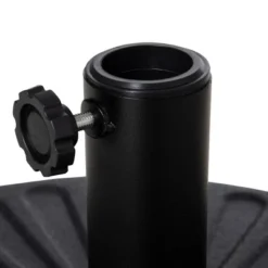 Outsunny Fillable Patio Umbrella Base Stand, Round Plastic Umbrella Holder For Outdoor, Patio, Garden, Deck And Beach, Fit Dia 38mm Pole, Black 10 Outsunny Fillable Patio Umbrella Base Stand, Round Plastic Umbrella Holder For Outdoor, Patio, Garden, Deck And Beach, Fit Dia 38mm Pole, Black -Outsunny GUEST f1500e69 1f1f 44ec b22e 8b0fa1f0a39e