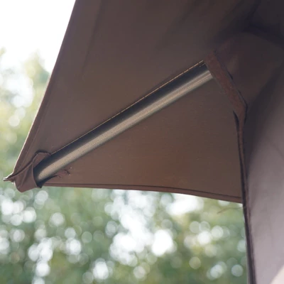 Outsunny 10' X 10' Outdoor Gazebo With Mesh Netting Sidewalls For Shade And Rain, Patio Gazebo Canopy With 2-Tier Soft Top Roof And Steel Frame For Lawn, Garden, Backyard And Deck 6 Outsunny 10' X 10' Outdoor Gazebo With Mesh Netting Sidewalls For Shade And Rain, Patio Gazebo Canopy With 2-Tier Soft Top Roof And Steel Frame For Lawn, Garden, Backyard And Deck - Image 4